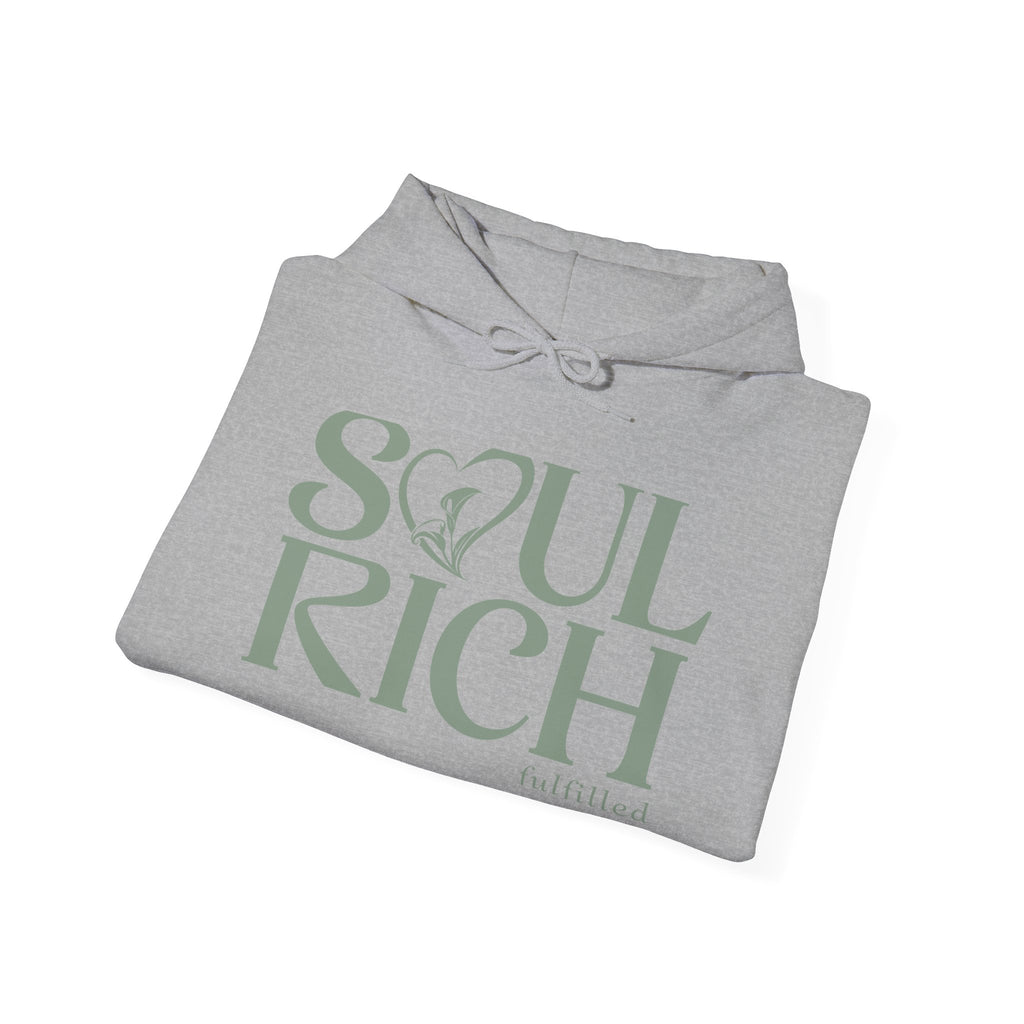 Soul Rich Hoodie — "Soul Rich, Faithfilled" Inspirational Graphic Hoodie