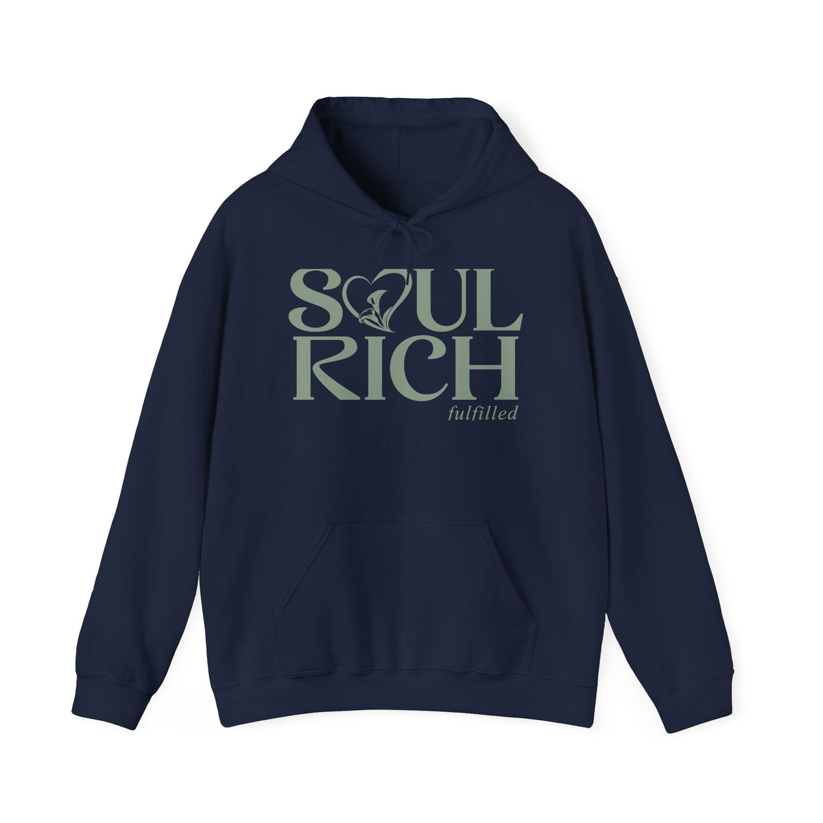 Soul Rich Hoodie — "Soul Rich, Faithfilled" Inspirational Graphic Hoodie