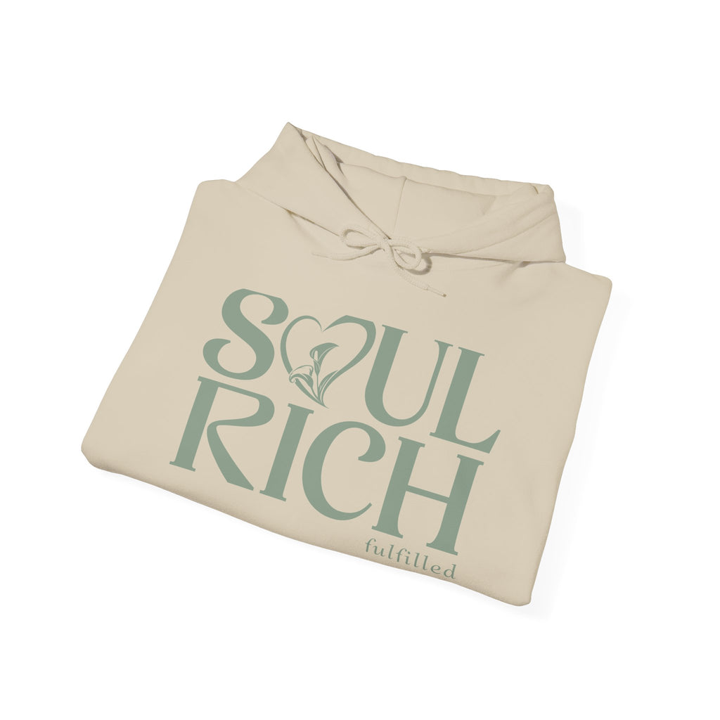 Soul Rich Hoodie — "Soul Rich, Faithfilled" Inspirational Graphic Hoodie