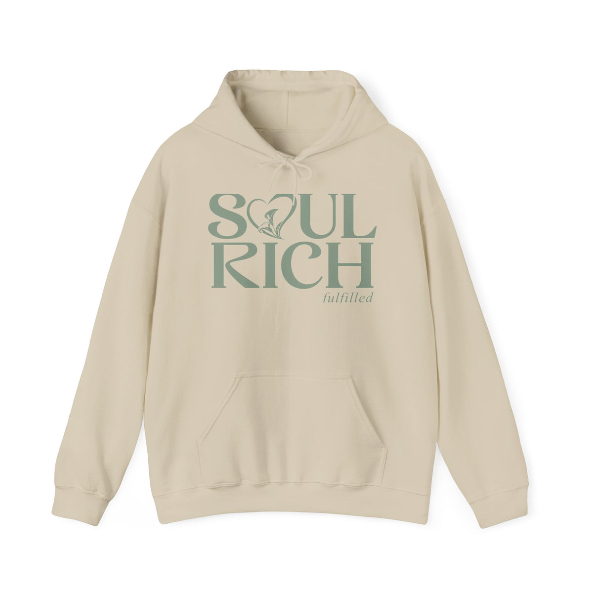 Soul Rich Hoodie — "Soul Rich, Faithfilled" Inspirational Graphic Hoodie